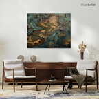 Treasure Quest – Vintage Explorer Map Stretched Canvas