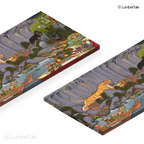 Tiger in Courtroom Chaos - Miniature Jungle Art - Stretched Canvas For Study Room Library Hallway Living Room