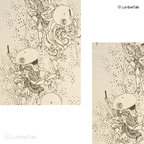 Running With Ink - Samurai in a Snowstorm - Stretched Canvas For Studio Walls Minimal Corners Creative Minds