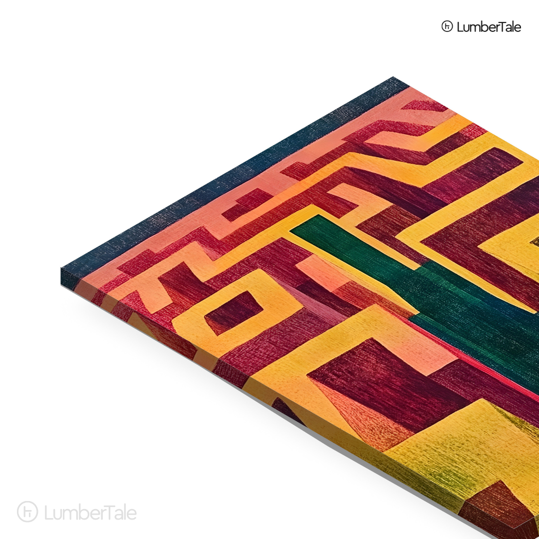 Lost But Thriving - Abstract City Maze Energy - Stretched Canvas For Bold Walls, Creative Zones, Chaos-Loving Corners