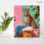 Leopard in the Laundry Room – Wild Meets Domestic – Stretched Canvas for Bold Corners, Quirky Walls & Unapologetic Interiors