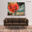 Red Moon Rising – Victorian Meets Sci-Fi – Stretched Canvas for Dreamers, Rebels & Cosmic Romantics