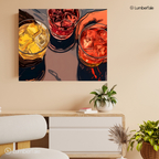 Neat & On the Rocks – The Art of the Pour – Stretched Canvas for Bars, Lounges & Conversation Corners
