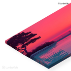 Neon Mirage – Sunset Soaked Infinity Bliss – Stretched Canvas for Chill Seekers