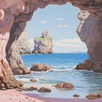 Peek-a-Blue – Secret Cove Chronicles – Ocean Arch Canvas for Calm Corners