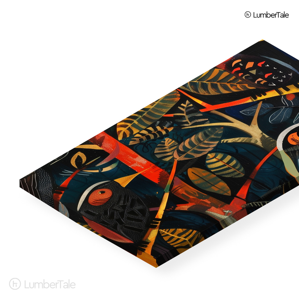 Peep Show in the Canopy – Tropical Secrets on Stretched Canvas