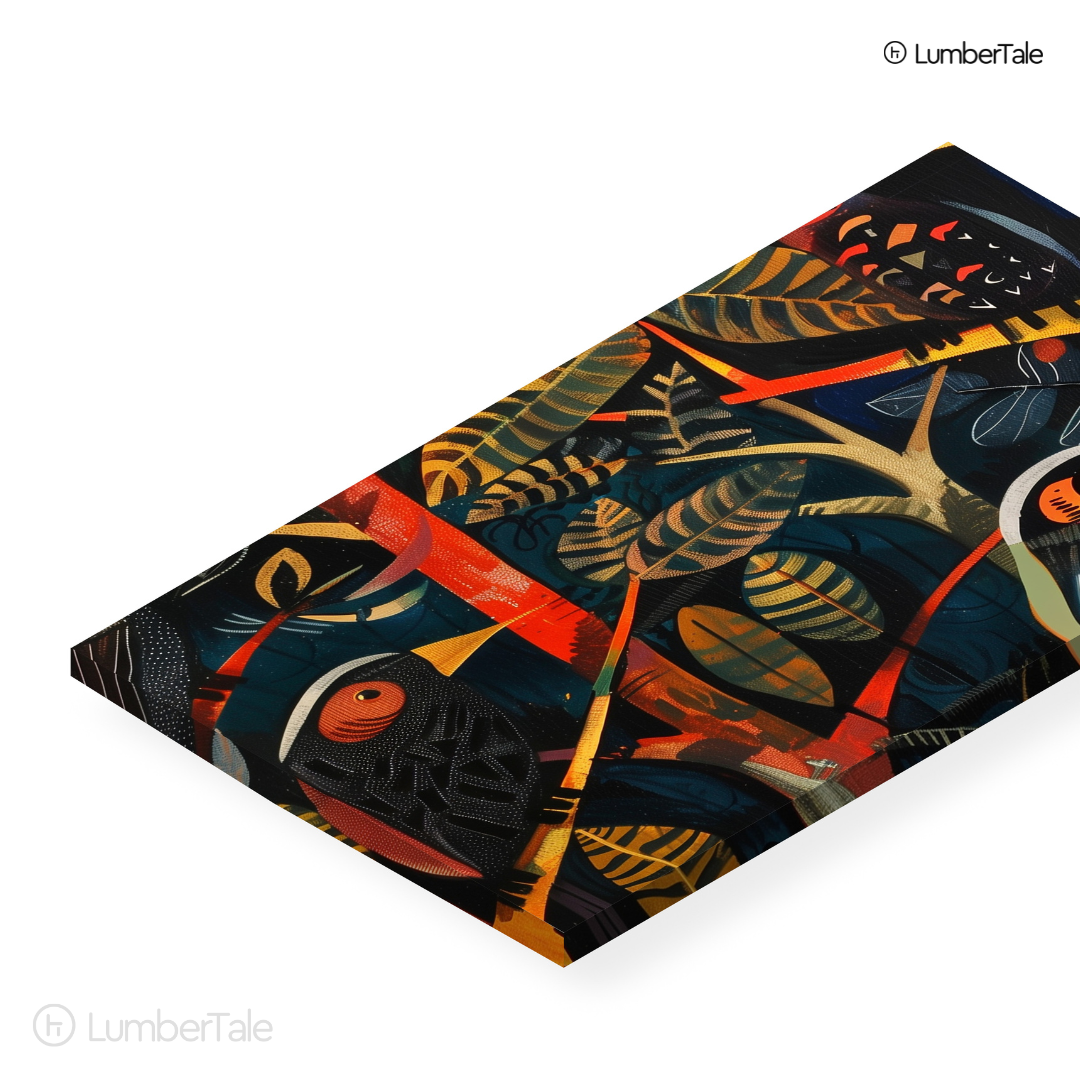 Peep Show in the Canopy – Tropical Secrets on Stretched Canvas