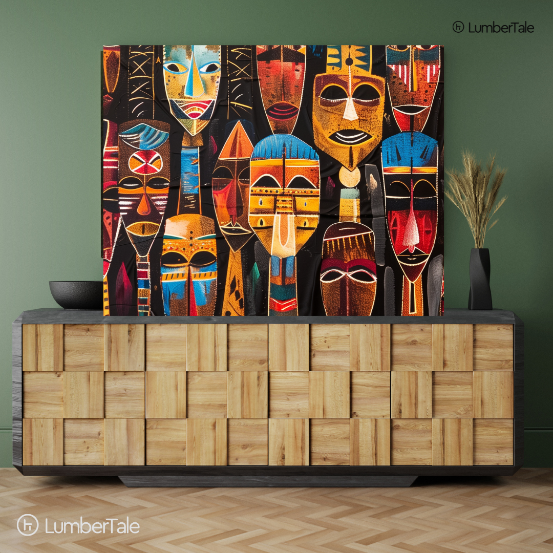 The Masked Moodboard – Tribal Realness on a Stretched Canvas