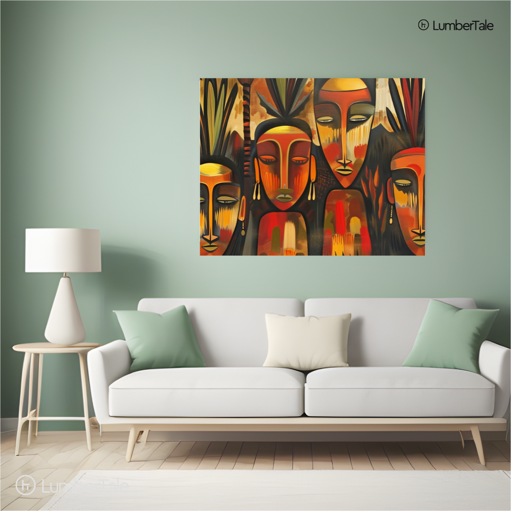 Mood Swings & Melanin – Earthy Elegance on a Stretched Canvas