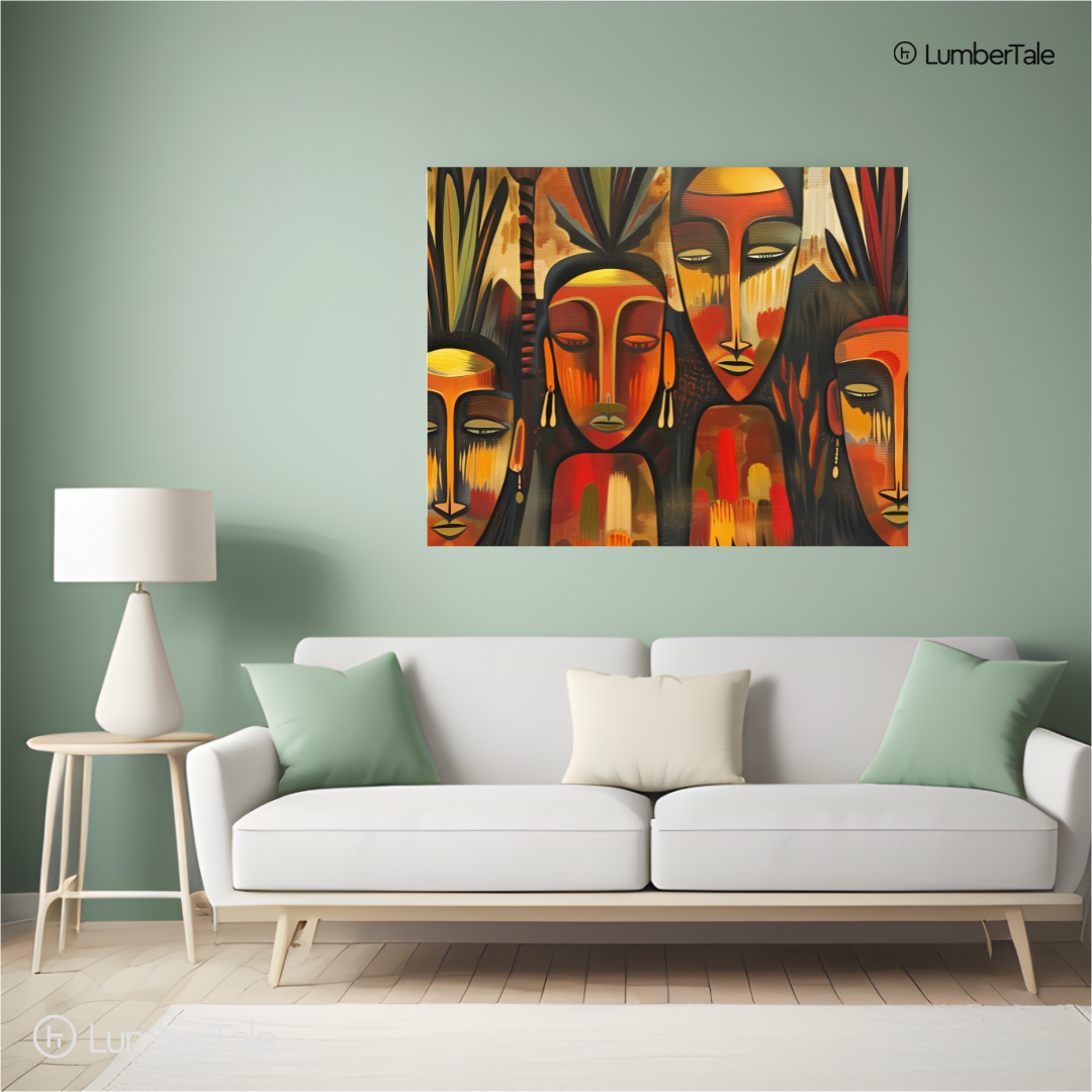 Mood Swings & Melanin – Earthy Elegance on a Stretched Canvas