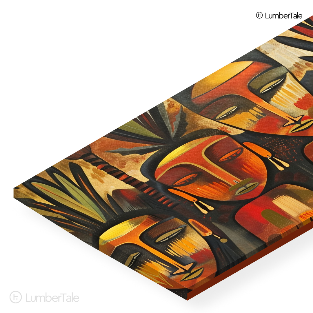 Mood Swings & Melanin – Earthy Elegance on a Stretched Canvas