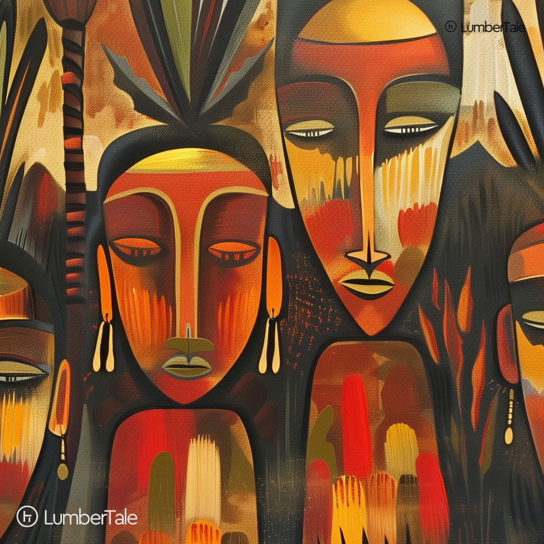 Mood Swings & Melanin – Earthy Elegance on a Stretched Canvas