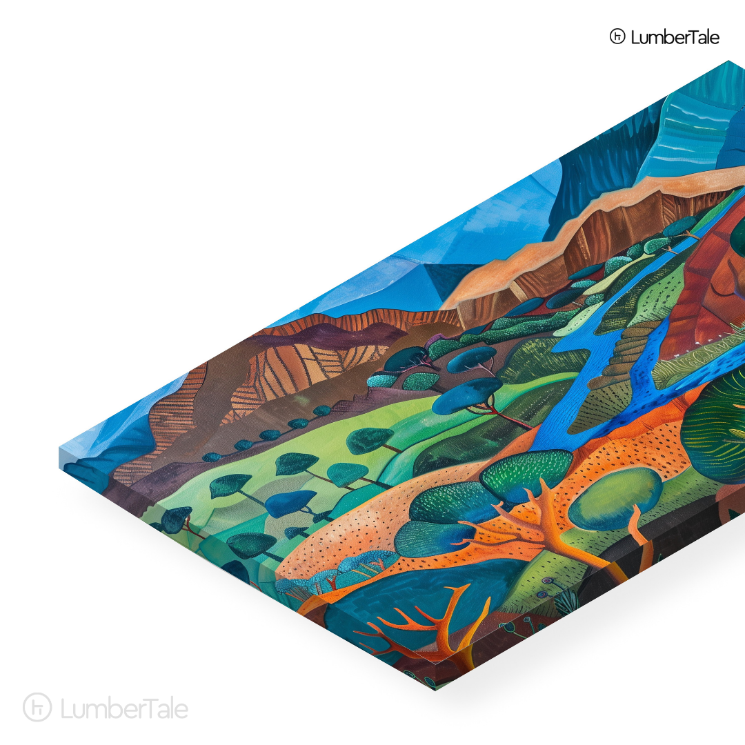 Stream Dreams – Valley Vibes on Stretched Canvas