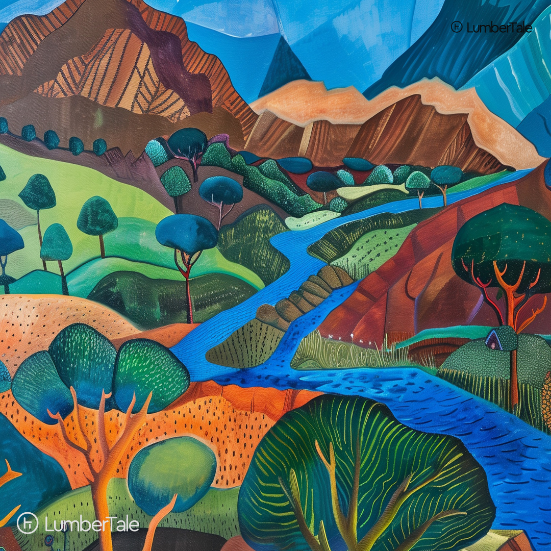 Stream Dreams – Valley Vibes on Stretched Canvas