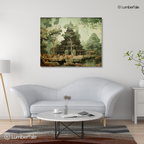 Monk Mode – Verdant Sanctuary on Stretched Canvas