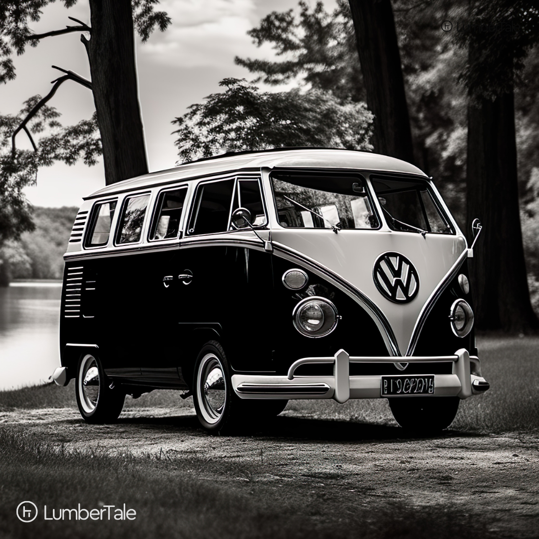 Van-Go Vibes – Vintage VW Wanderlust on Stretched Canvas