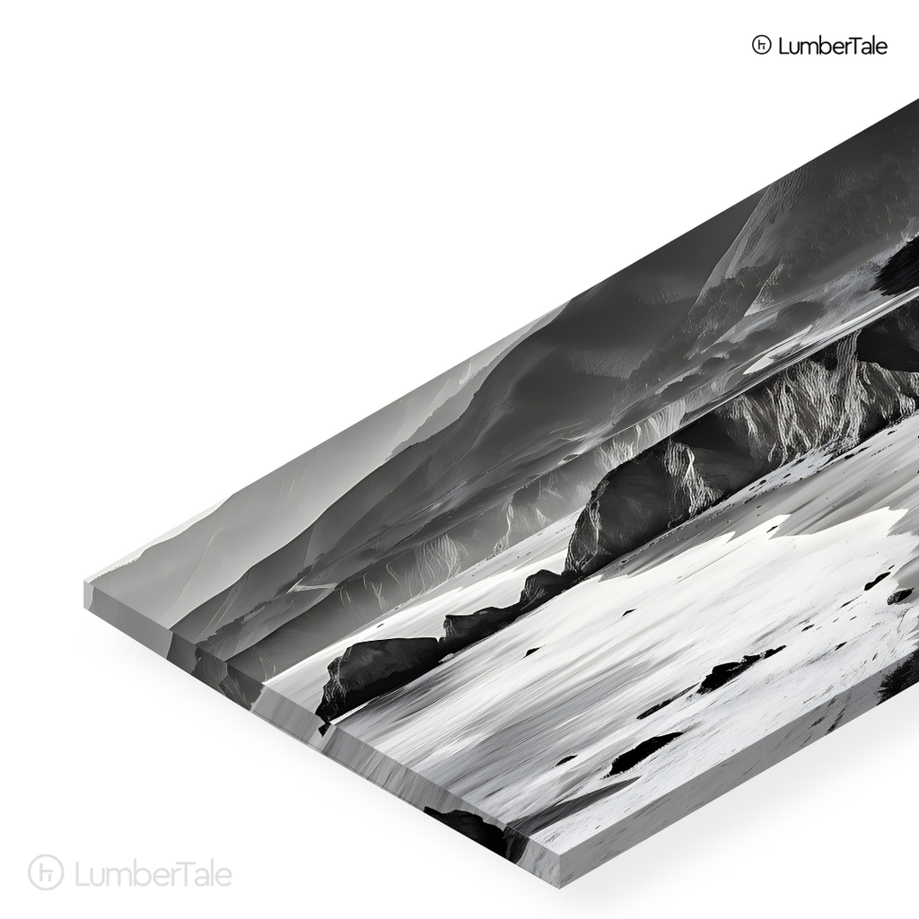 Cliff Hanger – Moody Coastal Portrait on Stretched Canvas