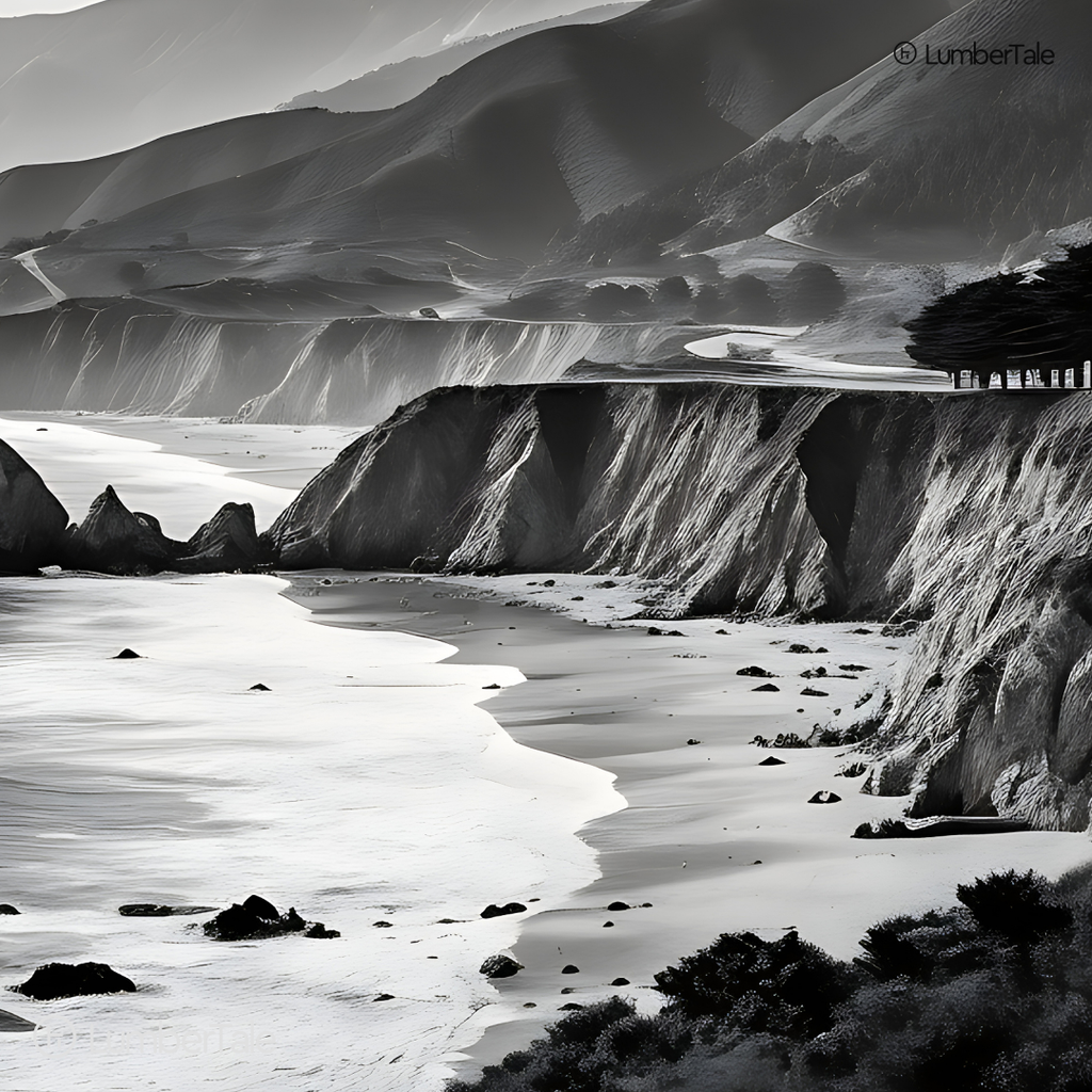 Cliff Hanger – Moody Coastal Portrait on Stretched Canvas