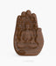 Brown Tolerance Buddha Spiritual 3D Wooden Art Crafted Wall Hanging Sculpture For Home Decor