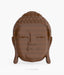 Brown Gautam Buddha Spiritual 3D Wooden Art Crafted Wall Hanging Sculpture For Home Decor