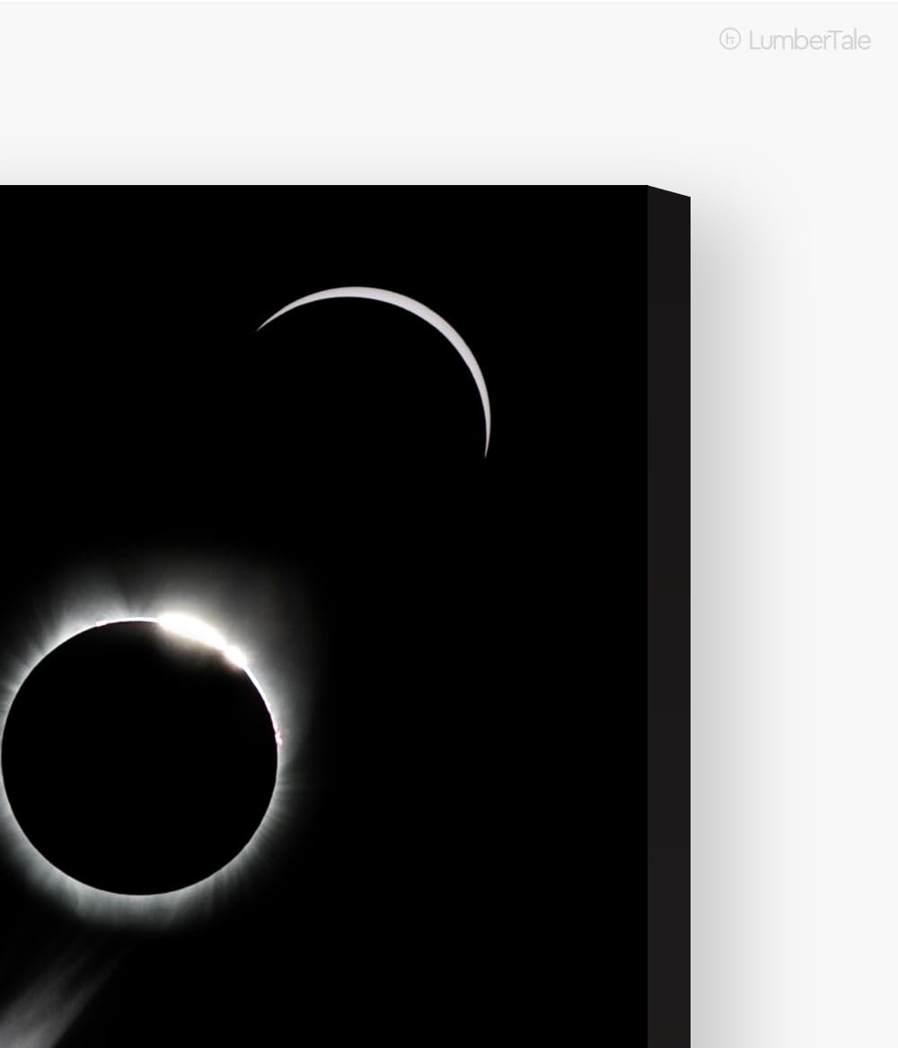 Black Solar Eclipse Classic Stretched Frame Wall Hanging For Home Decor
