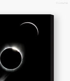 Black Solar Eclipse Classic Stretched Frame Wall Hanging For Home Decor