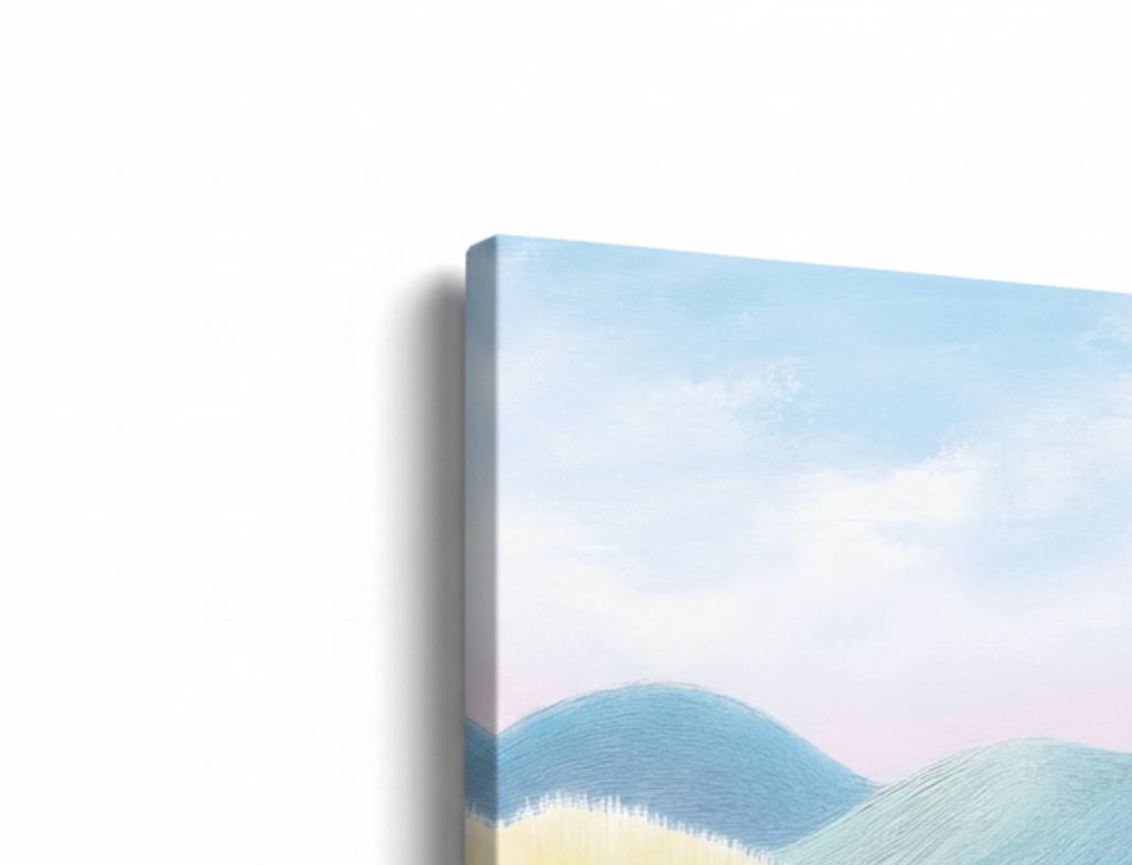 Sheep Landscape Canvas Art - Stretched Canvas