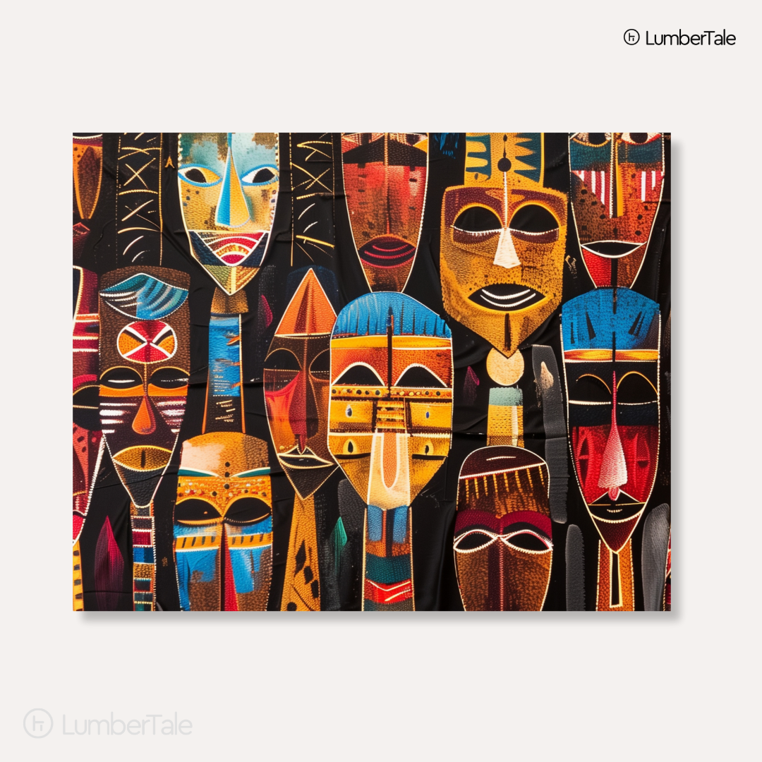 The Masked Moodboard – Tribal Realness on a Stretched Canvas