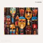 The Masked Moodboard – Tribal Realness on a Stretched Canvas