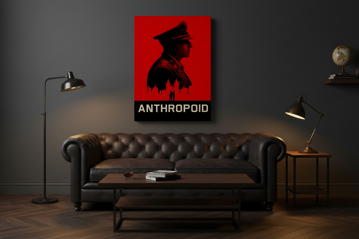 Anthropoid Canvas Men's Room Mockup