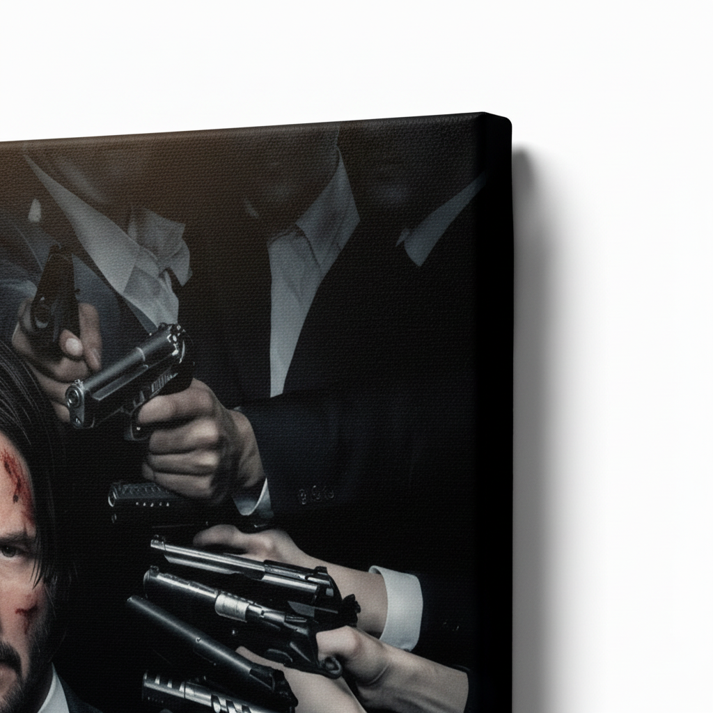 John Wick Chapter 2 Canvas Upper Right Corner Close-Up V2