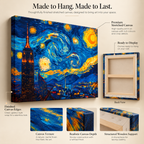 Starry Nights & City Lights – Van Gogh Hits NYC – Stretched Canvas for Dreamers, Creators & Skyline Addicts
