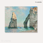 Pastel Shores & Daydream Doors - Coastal Calm On Canvas - Stretched Canvas For Lounge Walls Serene Corners Mood-Lifting Spaces