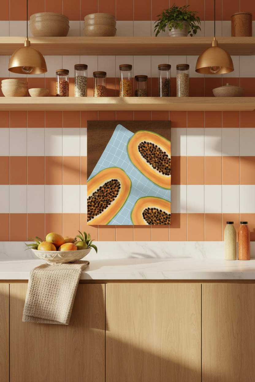 Papaya Canvas Kitchen Mockup No Frame