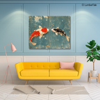 Koi Before Bros – Zen Flirtation on Canvas for Balanced Souls