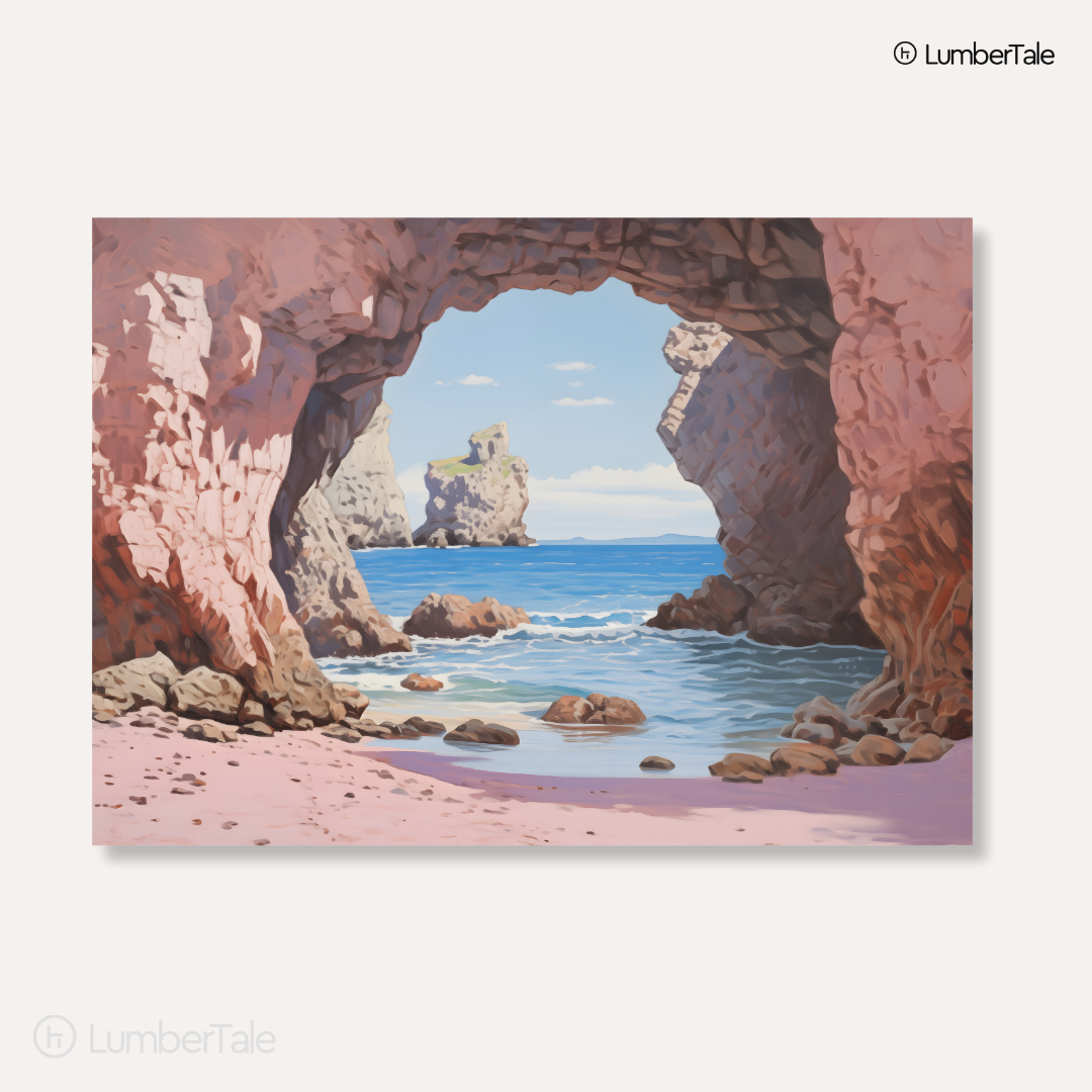 Peek-a-Blue – Secret Cove Chronicles – Ocean Arch Canvas for Calm Corners