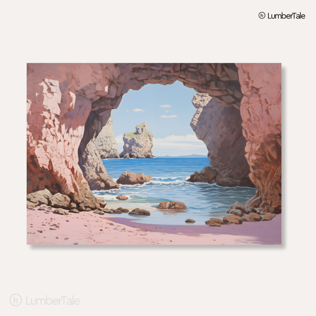 Peek-a-Blue – Secret Cove Chronicles – Ocean Arch Canvas for Calm Corners Main Image